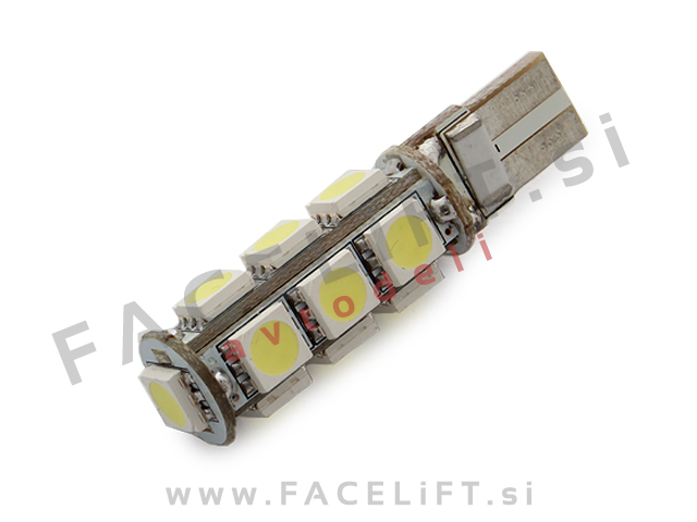 LED žarnica T10 W5W 13x SMD 5050 CANBUS 12V