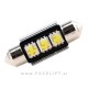 LED žarnica C5W 3x SMD (5050) CANBUS 12V