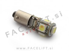 LED žarnica BA9S (H6W) 5x SMD (5050) CANBUS 12V