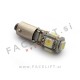 LED žarnica BA9S (H6W) 5x SMD (5050) CANBUS 12V