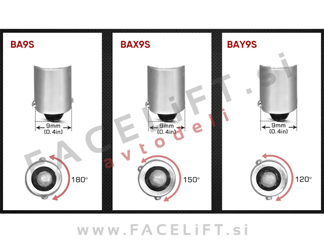 LED žarnica BA9S (H6W) 5x SMD (5050) CANBUS 12V