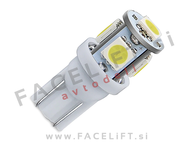 LED žarnica T10 (W5W) 5x SMD (5050) 12V