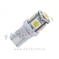 LED žarnica T10 (W5W) 5x SMD (5050) 24V