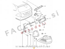 VW Golf 6 Karavan 08-12 zadnja luč desna