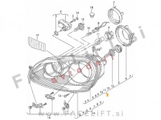 VW Golf 5 03-08 žaromet levi
