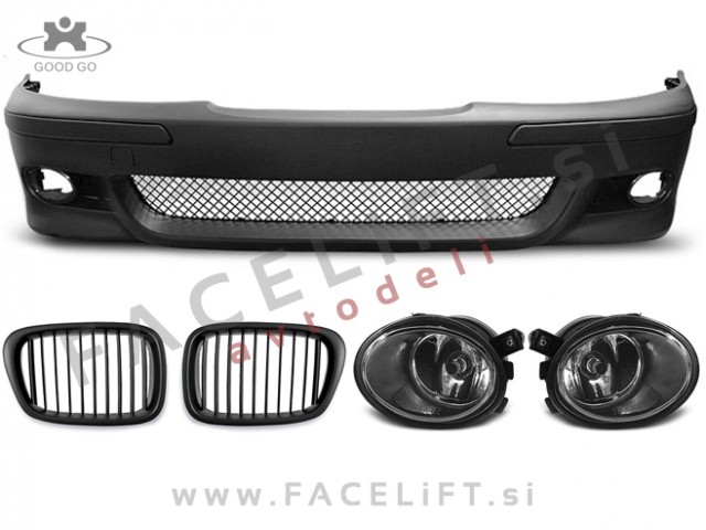 BMW 5 E39 95-03 sprednji odbijač M5 izgled, meglenke, ledvičke