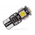 LED žarnica T10 W5W 5x SMD (5050) CANBUS 12V oranžna