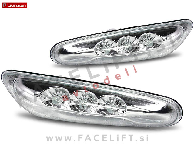 BMW 5 / E60 E61 (03-10) / bočni LED smerniki / kromirani