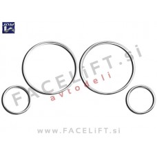 BMW X5 / E53 (99-06) / obročki števcev / kromirani (sijaj)