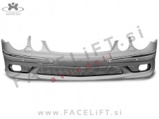 Mercedes E W211 02-06 sprednji odbijač AMG E55 izgled PDC SRA