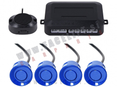 Parkirni senzorji PDC z zvočnim opozorilom 4x senzor modri 12V