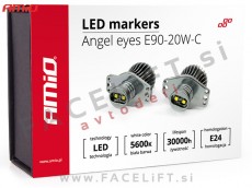 BMW 3 E90 E91 05-08 LED Angel Eyes markerji 20W (40W)