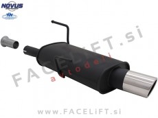 Peugeot 206 98-09 športni izpušni lonec 1x 90mm SR-Design Peugeot 206 98-09 športni izpušni lonec 1x 90mm SR-Design