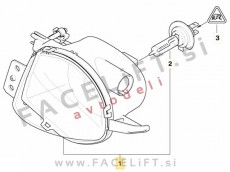 BMW 3 E90 E91 05-08 meglenka leva