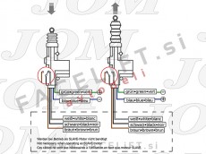 Univerzalen motorček za centralna zaklepanja / 5-polni / 12V