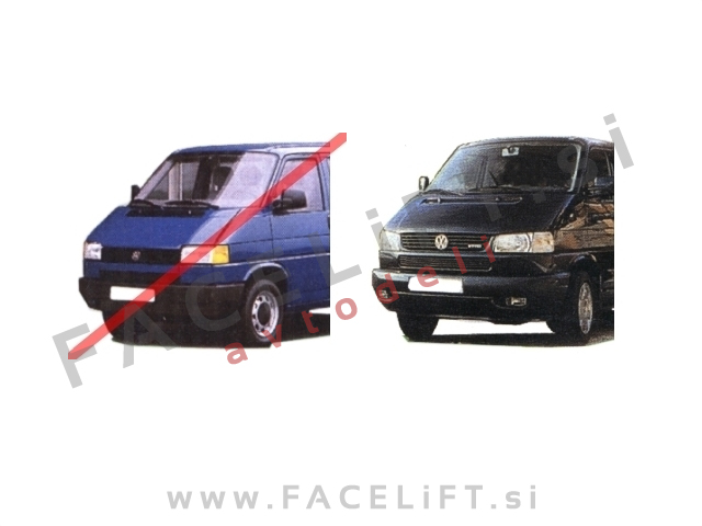 VW T4 96-03 maska črna mat