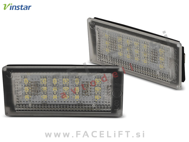 LED osvetlitev registrske tablice z ohišjem BMW 3 E46 Cabrio Coupe 03-07