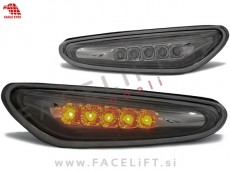 BMW 5 E60 E61 03-10 bočni LED smerniki zatemnjeni (smoke)