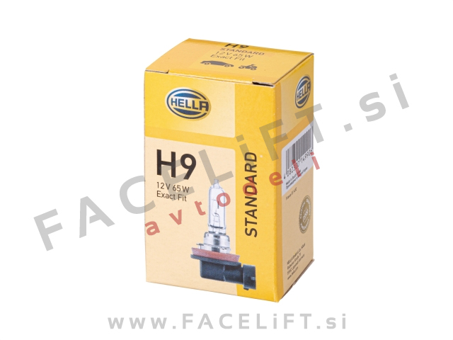 Halogenska žarnica Hella H9 65W 12V Halogenska žarnica Hella H9 65W 12V