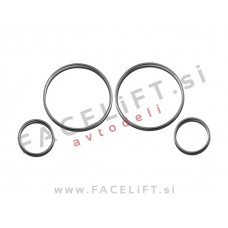 BMW 5 E34 88-95 obročki števcev kromirani sijaj