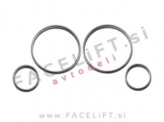 BMW 5 E34 88-95 obročki števcev kromirani sijaj