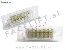 Škoda VW LED osvetlitev registrske tablice z ohišjem