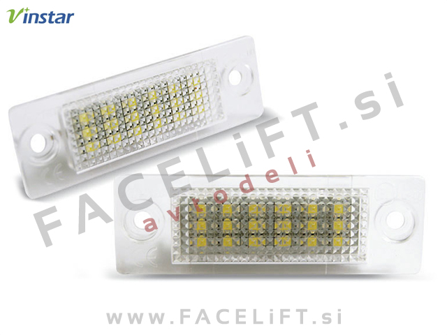 VW Golf Plus 05-09 LED osvetlitev registrske tablice z ohišjem