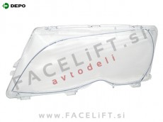 Steklo za žaromet levo BMW 3 E46 Limuzina Karavan 01-05