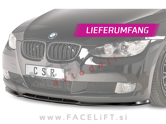BMW 3 E92 E93 06-10 podaljšek sprednjega odbijača črni (mat)