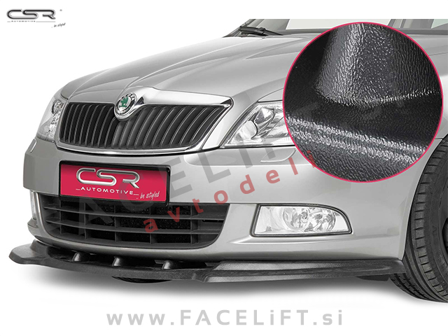 Škoda Octavia / 1Z (08-13) / podaljšek sprednjega odbijača / črni (mat)