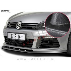 VW Golf 6 R / 5K (08-12) / podaljšek sprednjega odbijača / črni (mat)