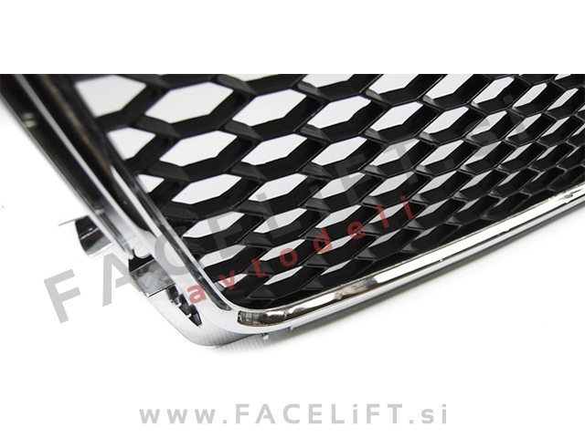 Audi A4 B8 8K 07-11 maska RS izgled kromirana (sijaj) Audi A4 B8 8K 07-11 maska RS izgled kromirana (sijaj)
