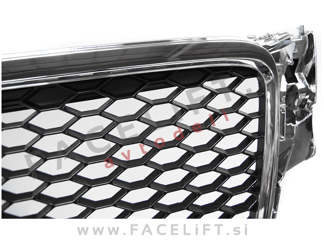 Audi A4 B8 8K 07-11 maska RS izgled kromirana (sijaj) Audi A4 B8 8K 07-11 maska RS izgled kromirana (sijaj)