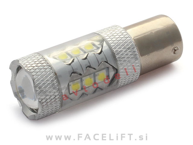 LED žarnica P21W BA15s 1156 80W CANBUS 12V