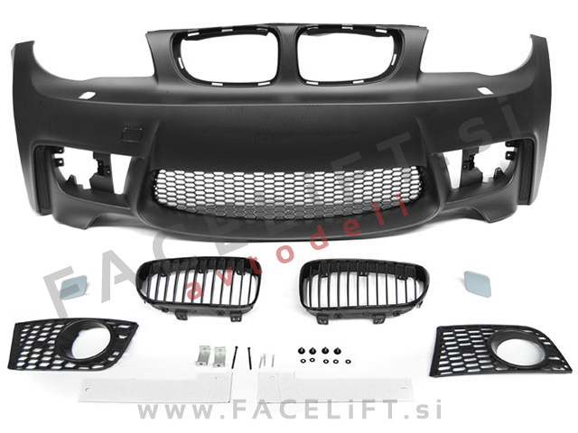 BMW 1 E81 E82 E87 E88 04-11 sprednji odbijač M1 izgled SRA