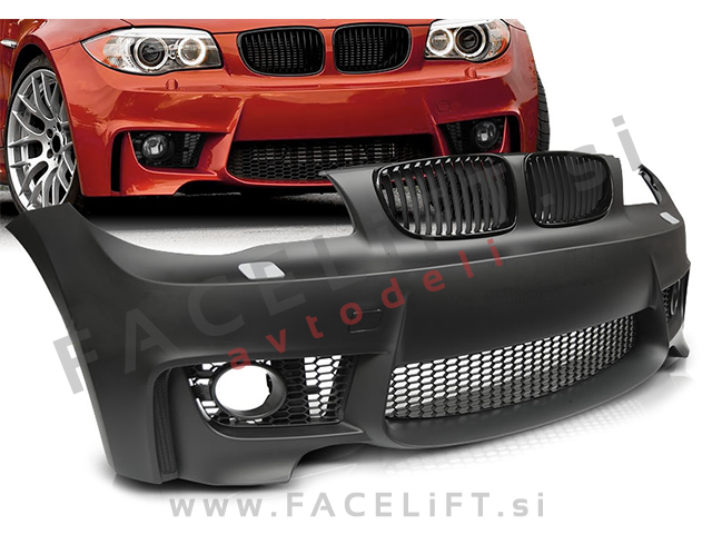 BMW 1 E81 E82 E87 E88 04-11 sprednji odbijač M1 izgled SRA