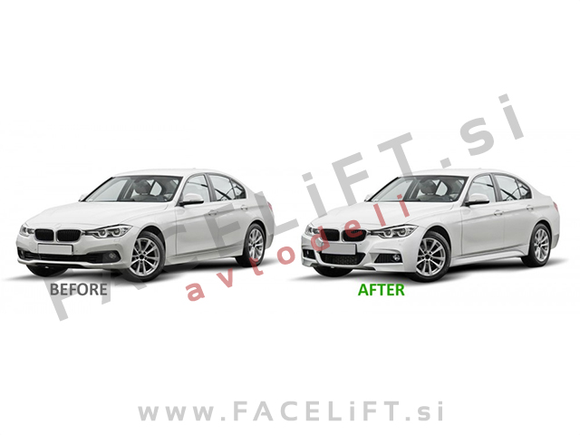BMW 3 F30 F31 11-19 sprednji odbijač M-Technic izgled
