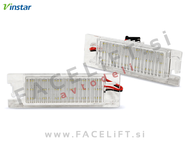Opel LED osvetlitev registrske tablice z ohišjem Opel LED osvetlitev registrske tablice z ohišjem