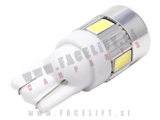 LED žarnica T10 W5W 6x SMD (5630)