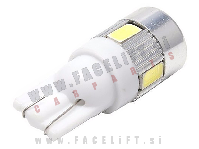LED žarnica T10 W5W 6x SMD (5630)