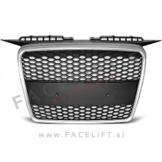 Audi A3 8P 8PA 05-08 maska RS izgled srebrna mat Audi A3 8P 8PA 05-08 maska RS izgled srebrna mat