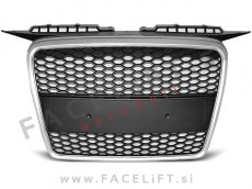 Audi A3 8P 8PA 05-08 maska RS izgled srebrna mat Audi A3 8P 8PA 05-08 maska RS izgled srebrna mat