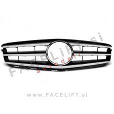 Maska črna kromirana Mercedes C C204 S204 W204 07-14