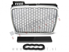 Audi A4 B7 8E 04-08 maska RS izgled srebrna (mat) Audi A4 B7 8E 04-08 maska RS izgled srebrna (mat)