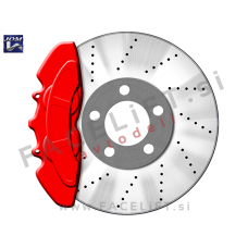 Barva za zavorne čeljusti rdeča sijaj