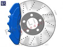 Barva za zavorne čeljusti modra sijaj