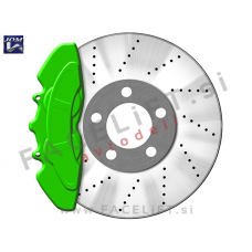 Barva za zavorne čeljusti zelena sijaj