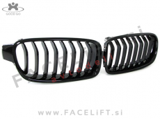 BMW 3 F30 F31 11-19 ledvičke črne (sijaj)