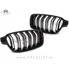 BMW 3 F30 F31 11-19 ledvičke M3 izgled črne (sijaj)