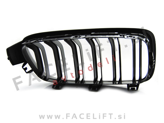BMW 3 F30 F31 11-19 ledvičke M3 izgled črne (sijaj)